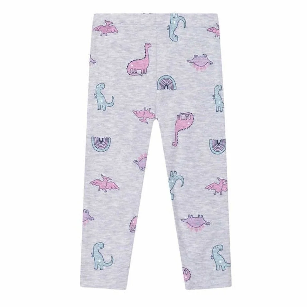 Pekkle Bodysuit and Pants Set Kids 6M Pink‎ Mint New Rainbow Dinosaur 4pc Set